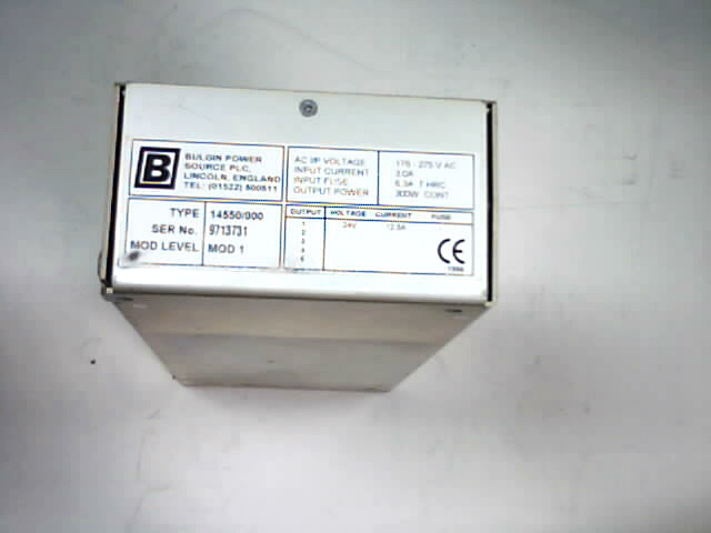DEK 140463 Power Supply, 24V, 12.5 A, Bulgin Power Source, 14550/000 